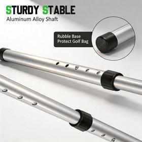 Treasdamic wide 5.3-inch rubber base stabilizes bags.