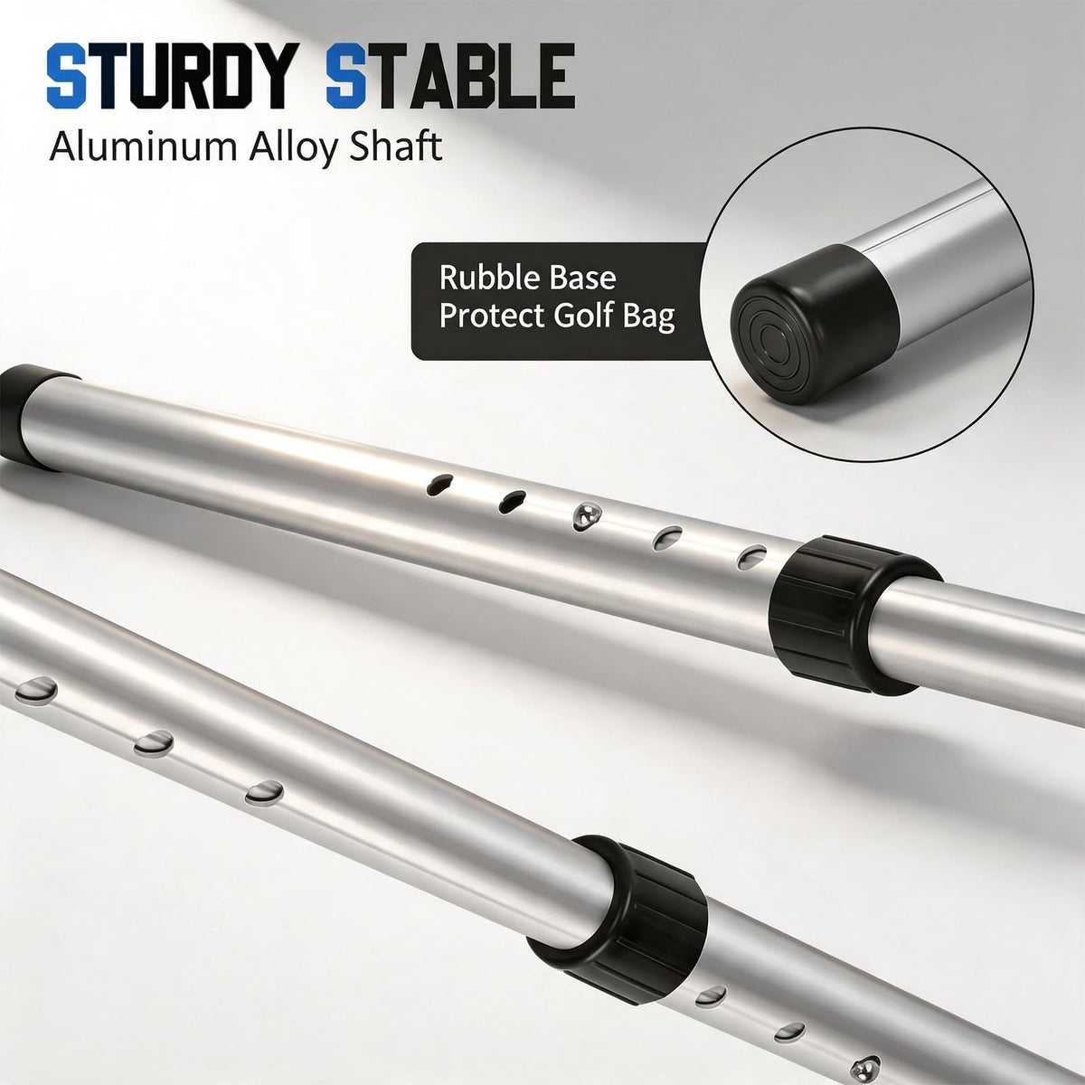 Treasdamic golf travel bag base widened provides stable cushioning during transport