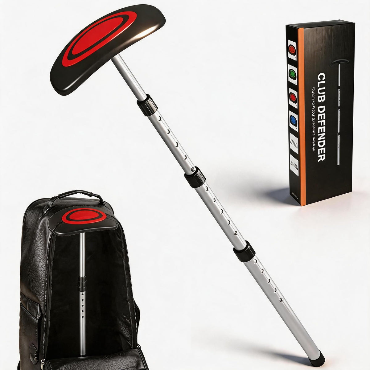 Treasdamic golf travel bag support pole extended to 52 inches protects clubs during transit