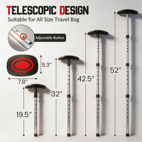 Treasdamic golf travel pole four-section telescopic design saves space in luggage
