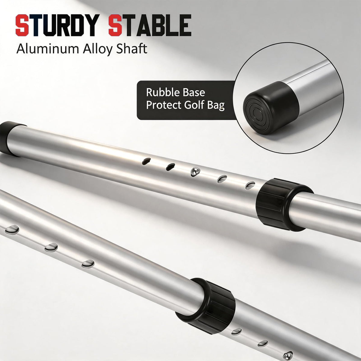Treasdamic base provides stability with a 5.3-inch wide rubber cap for solid protection