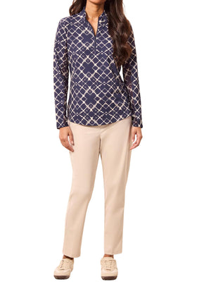 Tribal Women's Sport 4-Way Stretch Pant side view, ideal for travel and daily active wear.