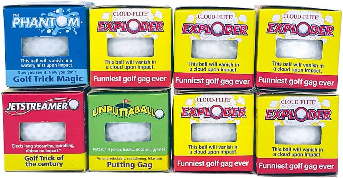 Trick Golfball Exploding-smoke-on-impact for dramatic on-course pranks