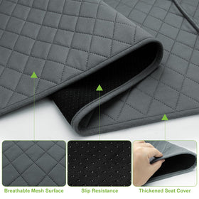 Triforde 4-side pockets grey seat cover provides quick-access storage