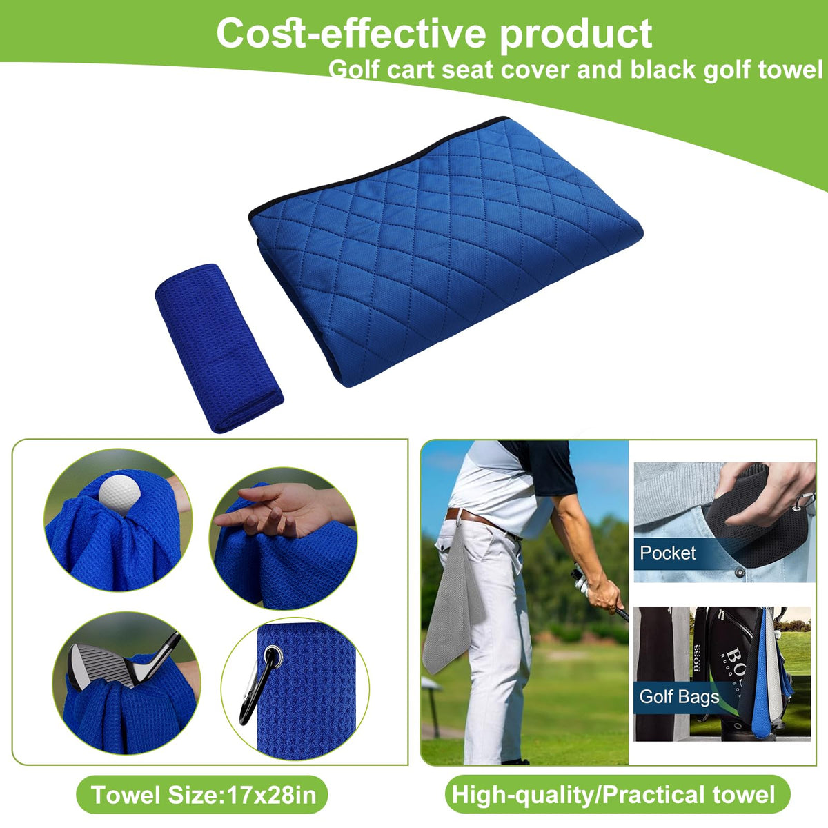 Triforde four side pockets store essentials on the cart