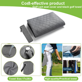 Triforde breathable cotton grey seat cover enhances comfort on long rounds