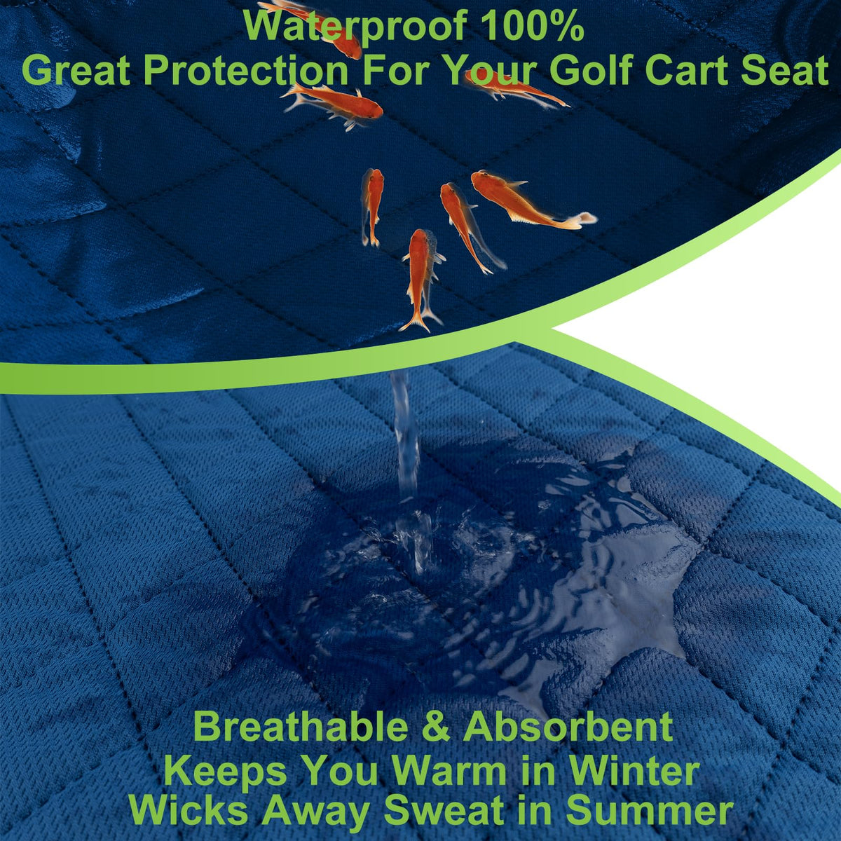 Triforde waterproof middle layer protects seats during rain