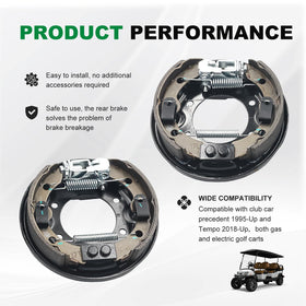 Triumilynn passenger-side brake cluster for go-lf cart offering balanced braking performance