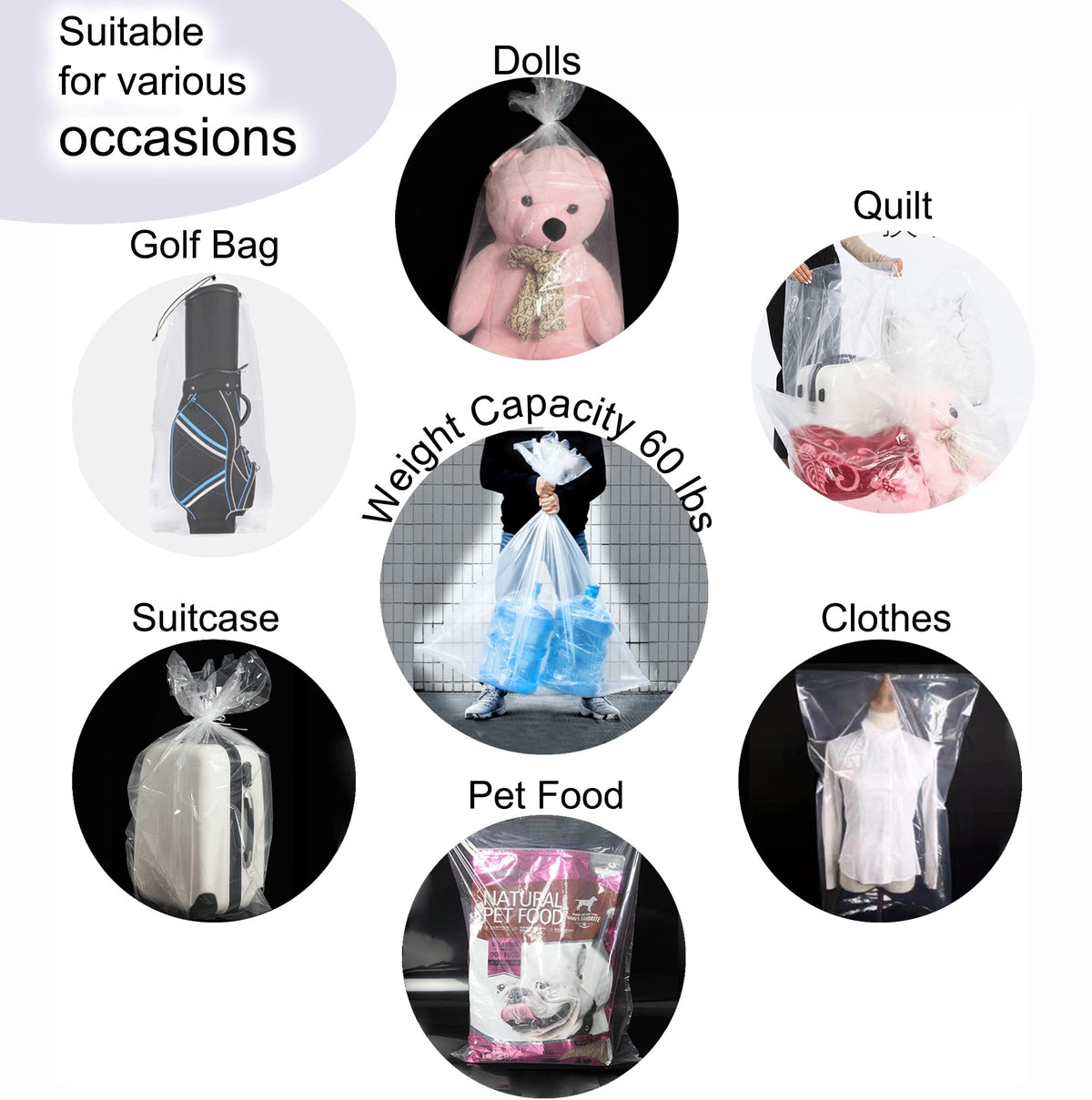 TRINKA multi-purpose storage bag ideal for pillows, rugs, and clothes.