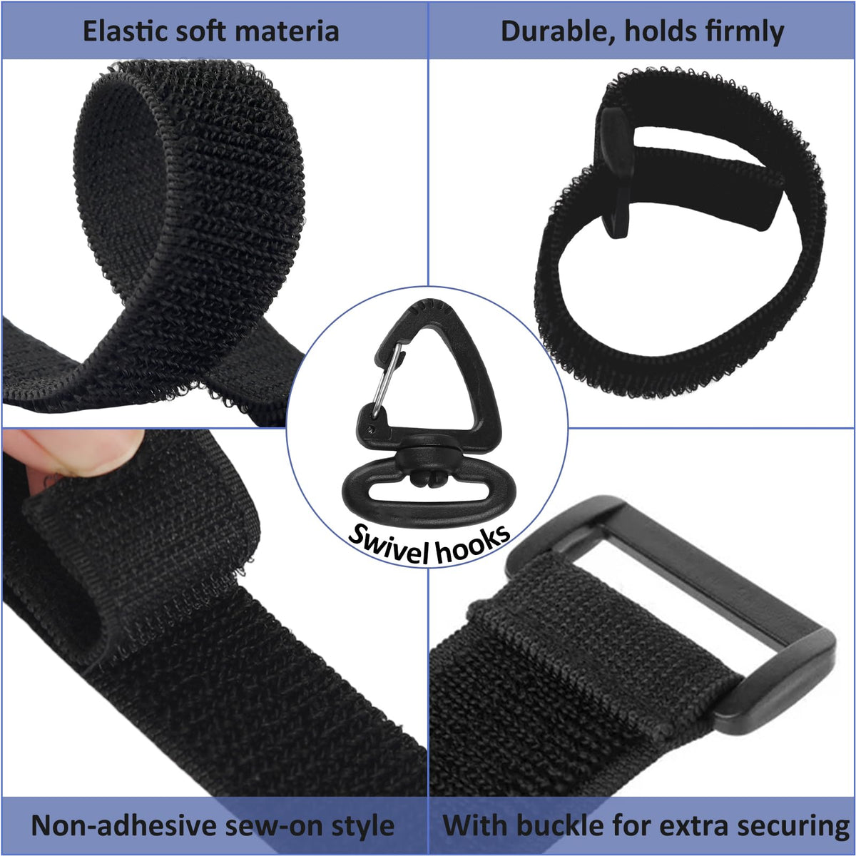 Easy attachment strap on TRINKA flag set protects surfaces
