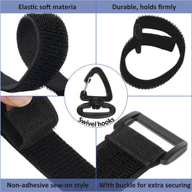 Easy attachment strap on TRINKA flag set protects surfaces