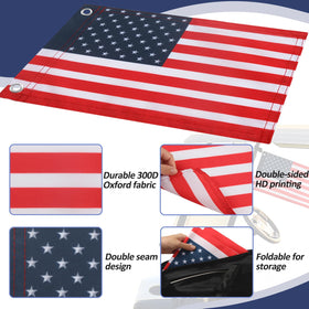 Durable Oxford fabric flag by TRINKA for weather resistance