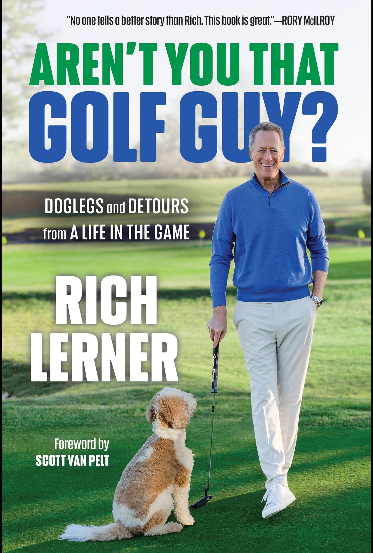 Triumph Books Aren't You That Golf Guy cover showcases golf stories for fans seeking behind-the-scenes insights.