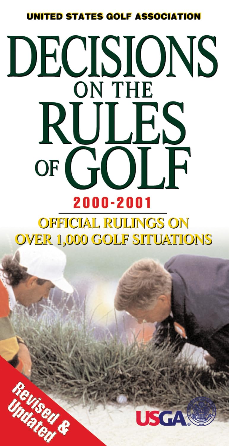 Triumph Books Decisions on the Rules of Golf 2000-2001 cover—comprehensive rulings for serious golfers