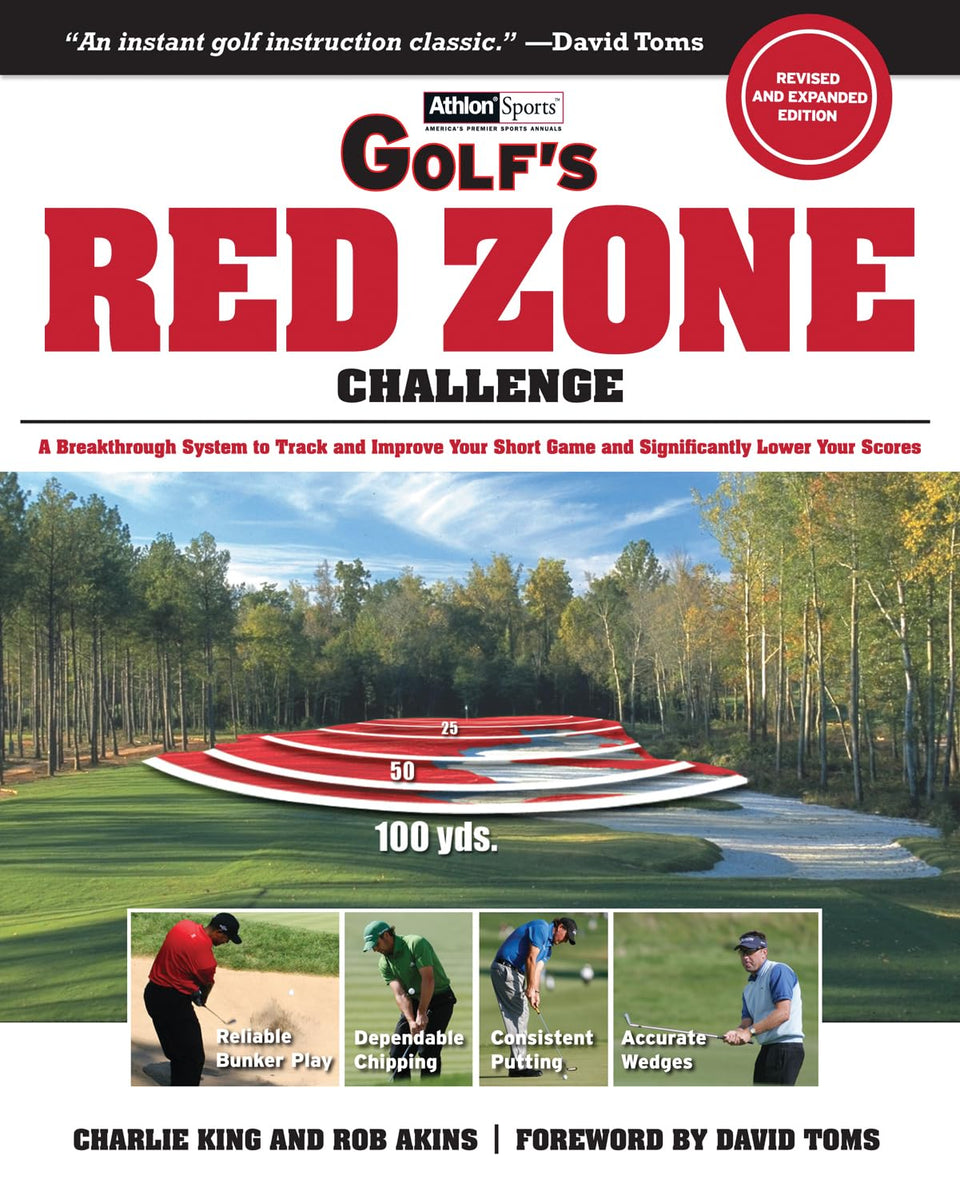 Triumph Books Golf's Red Zone Challenge cover guiding short-game strategy