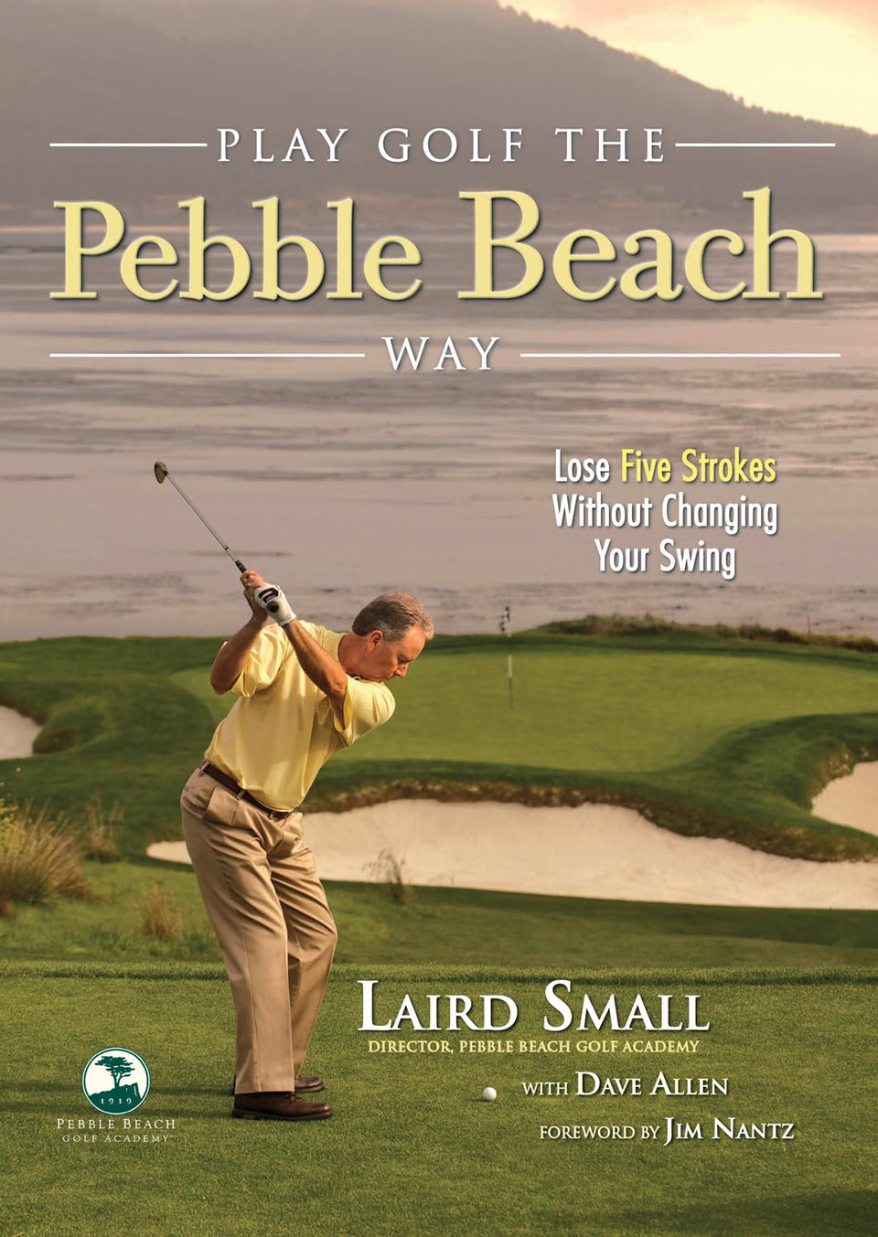 Triumph Books Play Golf Pebble Beach Way cover; practical tips to improve scoring.