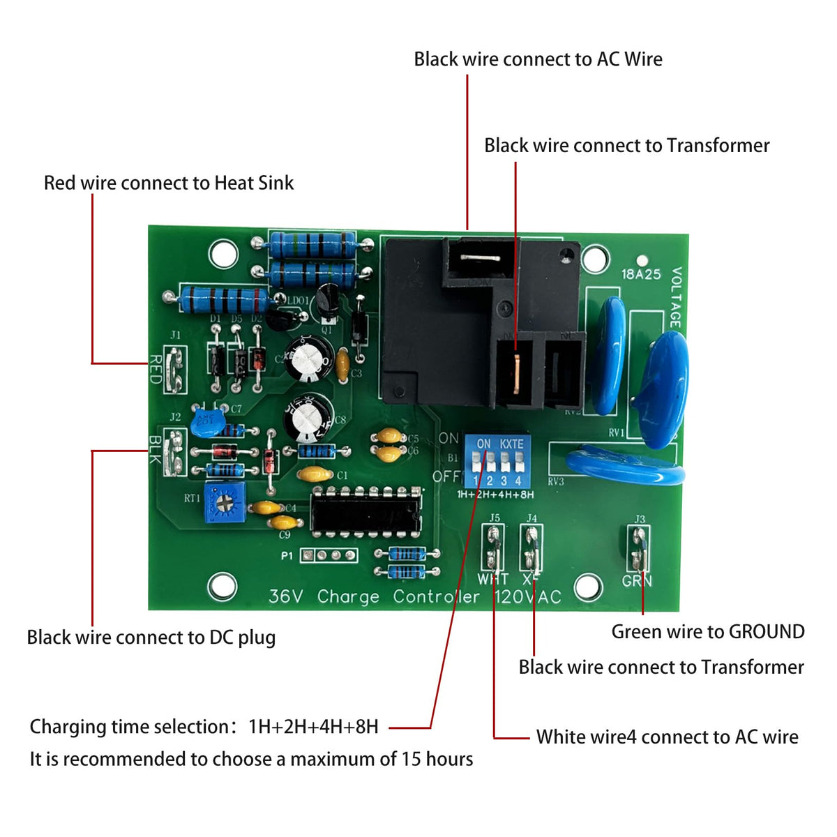 Close-up of PCB showing durable connectors on the Trucktok board.