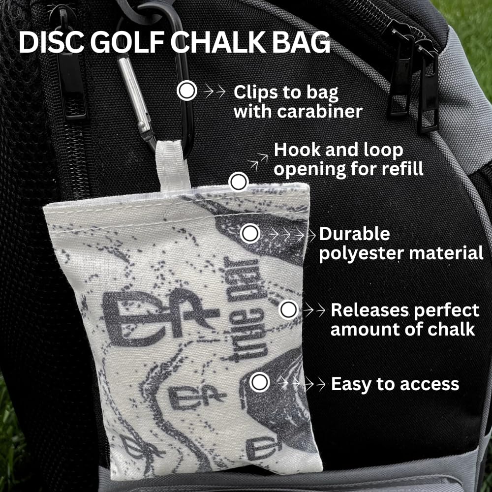 True Par chalk bag attached to your bag for immediate grip during rounds