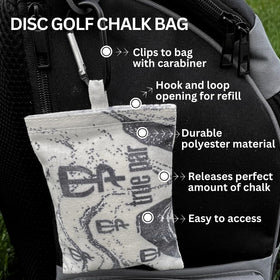 True Par chalk bag attached to your bag for immediate grip during rounds
