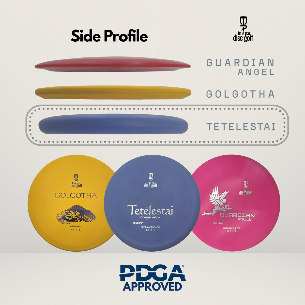 Set of two discs shown together for versatile putting and approaching