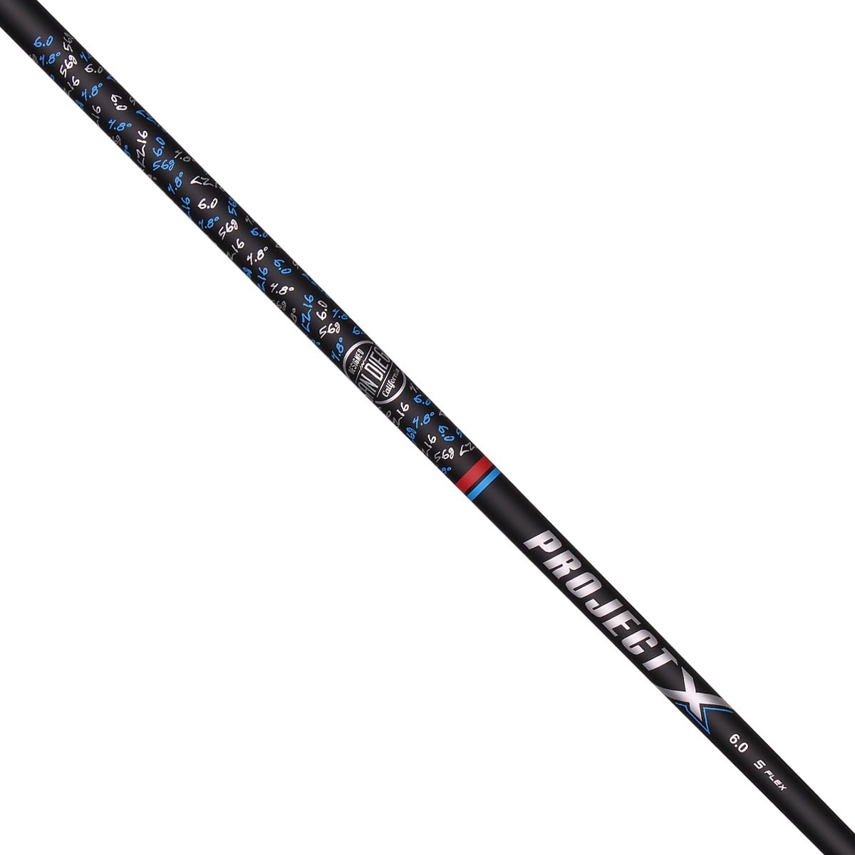 TRUE TEMPER Project X LZ graphite driver shaft, 46-inch, 6.0 stiff, optimized ball speed and stability.