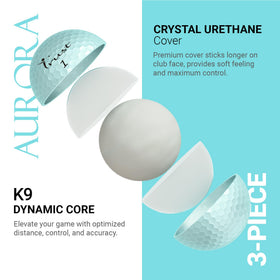 Trust Aurora ICY Blue close-up, crystal urethane cover for durability and feel