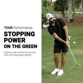 Trust Bison Power V soft feel at impact inspires confidence in short-game touch.
