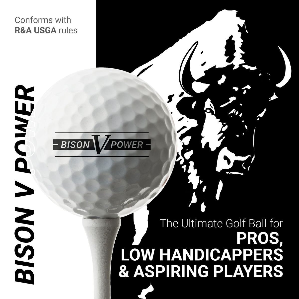 Trust Bison Power V straight flight promotes tighter dispersion for reliable approach shots.