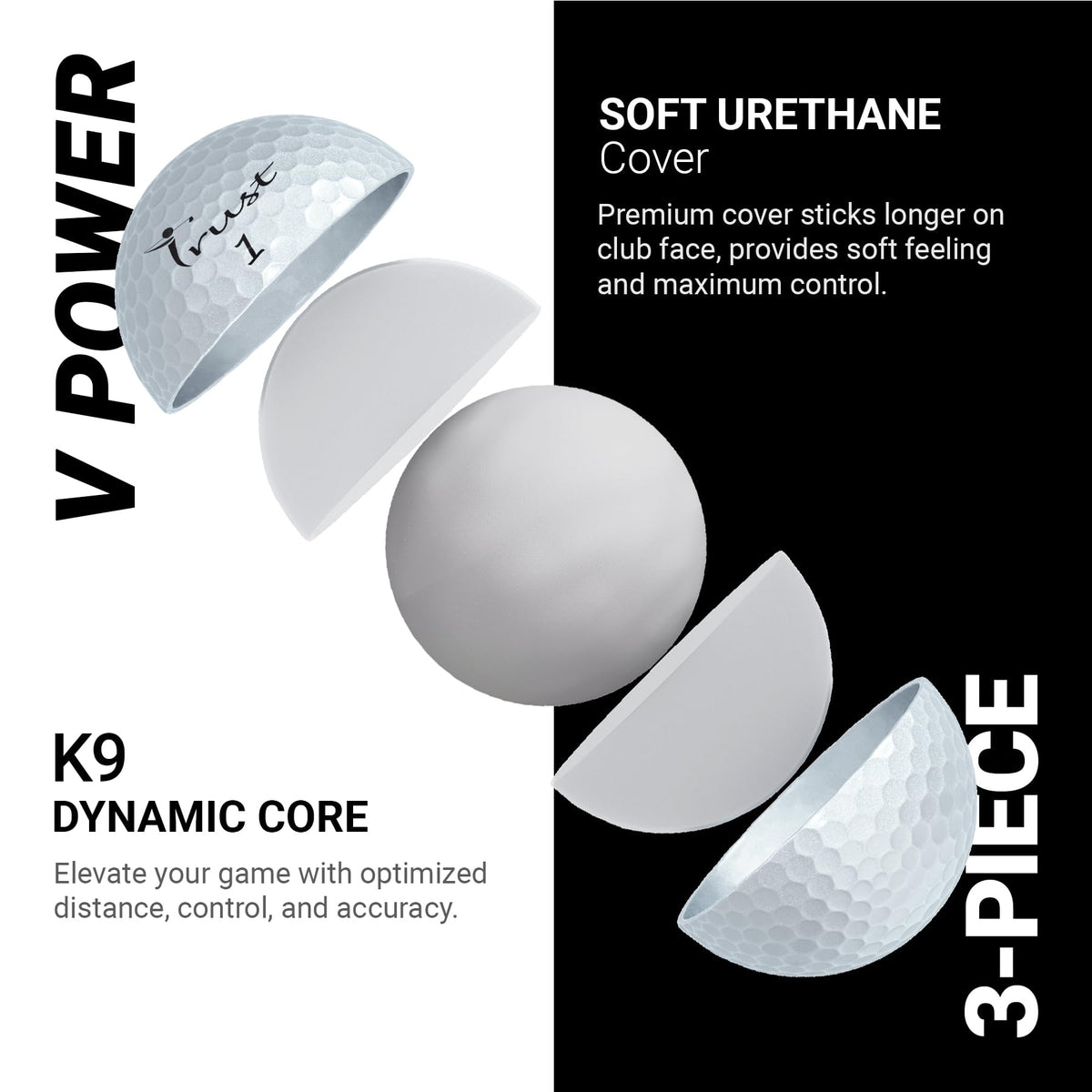 Trust Bison Power V straight flight design for tighter shot dispersion.
