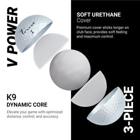 Trust Bison Power V straight flight design for tighter shot dispersion.