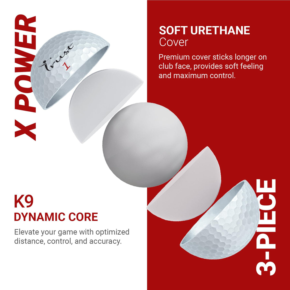 Trust Bison X Power on-tee look suggests maximum distance potential.