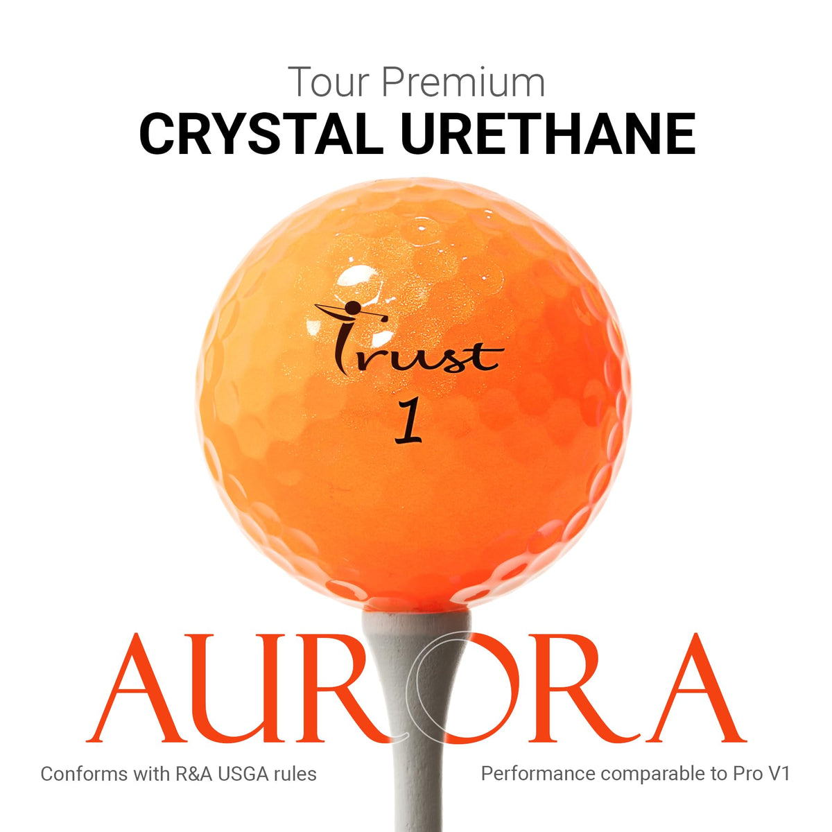 Trust Aurora Bright Orange 12-pack display communicates value and reliable playability.