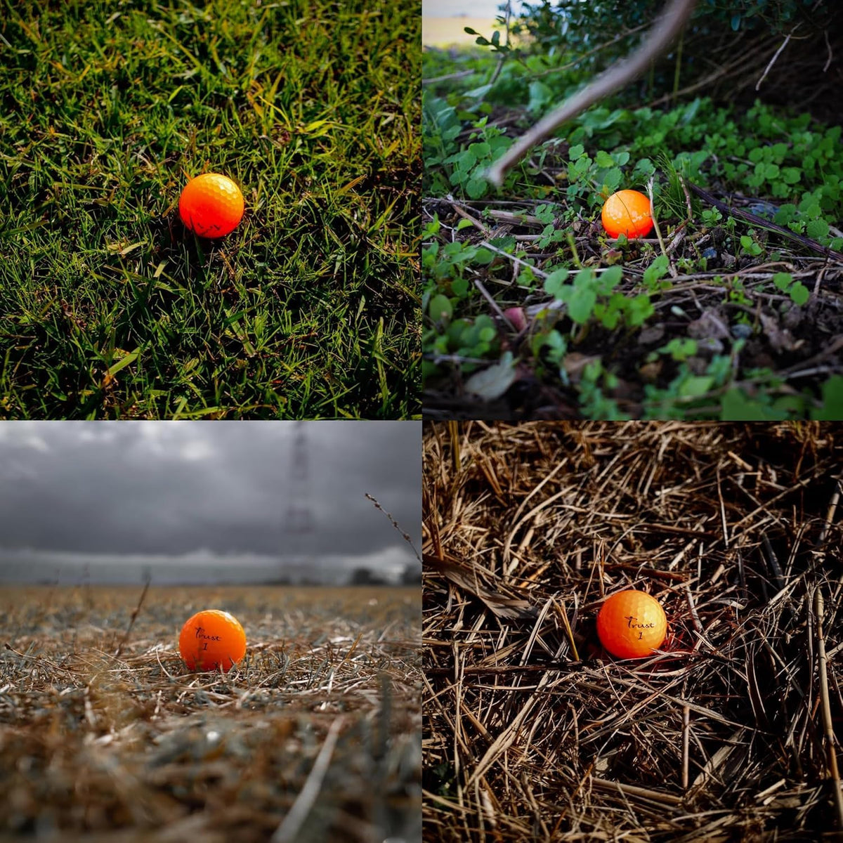 Trust Aurora Bright Orange on-green spin-demo showing tracking and control