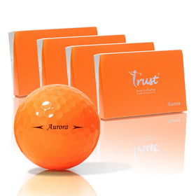 Trust Aurora Bright Orange pack image showing 48-ball premium set for easy visibility and practice