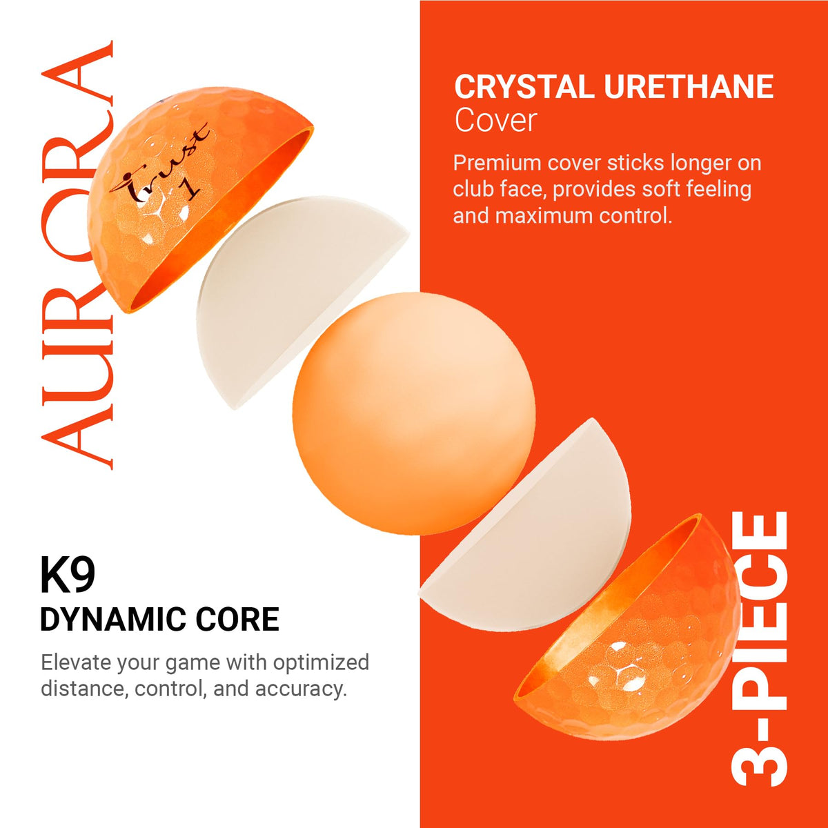 Trust Aurora Bright Orange soft-feel close-up displaying gentle impact and control