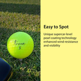 Trust K5 Bison X bright yellow visibility for on-course tracking.