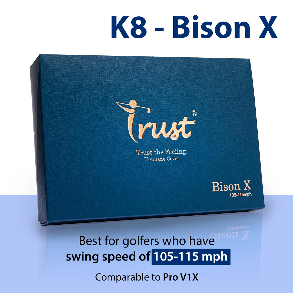 Trust K8 Bison X with reactive core delivers fast feel and distance potential