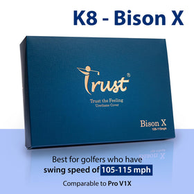 Trust K8 Bison X with reactive core delivers fast feel and distance potential