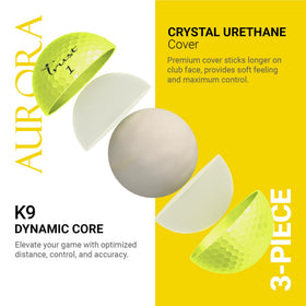 Trust soft-feel distance ball delivers smooth contact and longer shots.