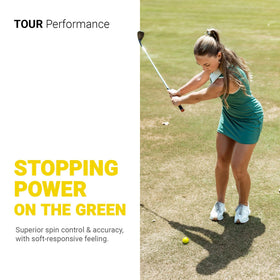 Trust straight-flight ball helps reduce sidespin for more accurate drives.