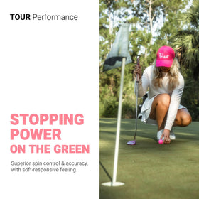 Aerodynamic Trust Rosa Golden Pink ball in flight improves consistency