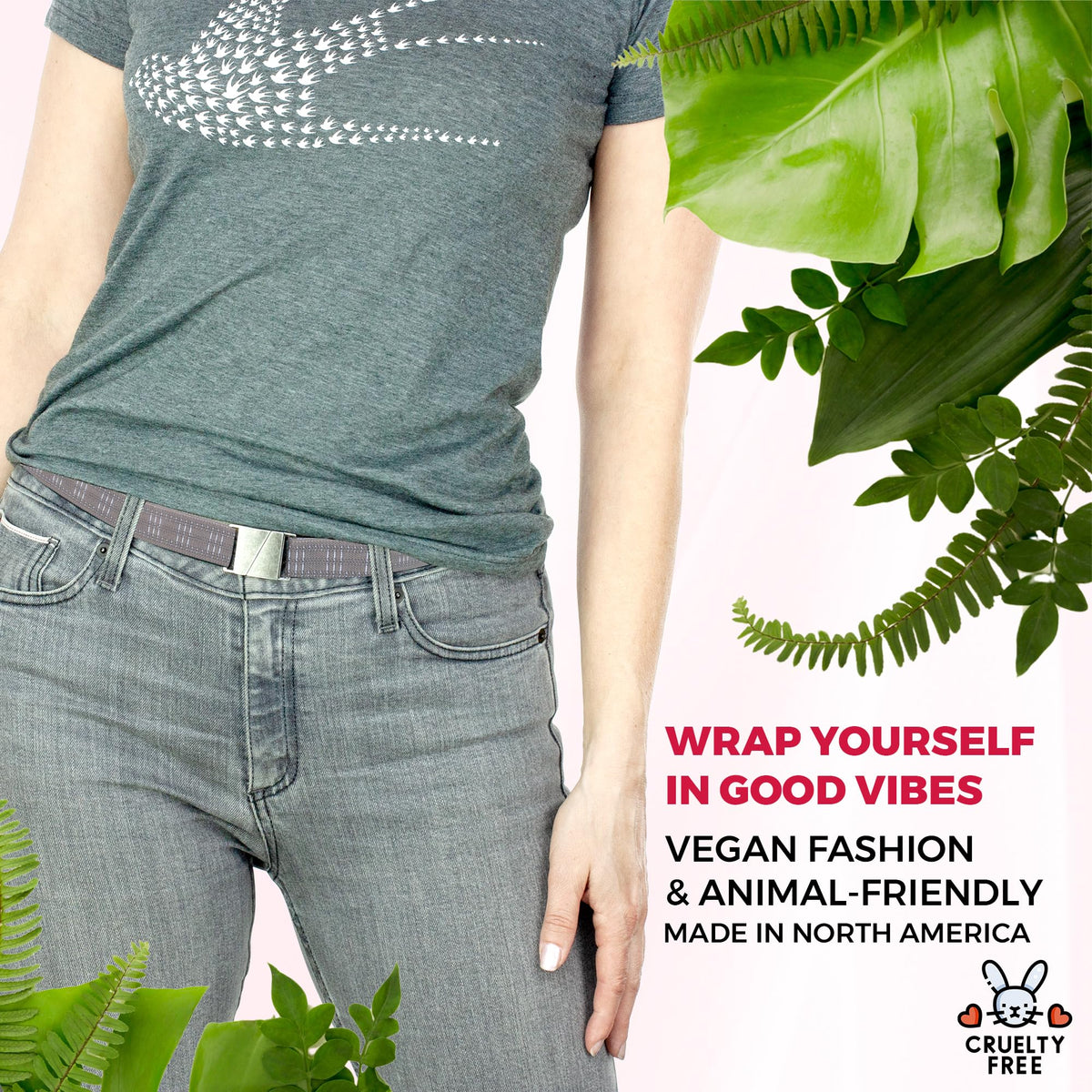 Truth KARMA-BROWN-LINES-M flat buckle no-show design ideal under lightweight outfits