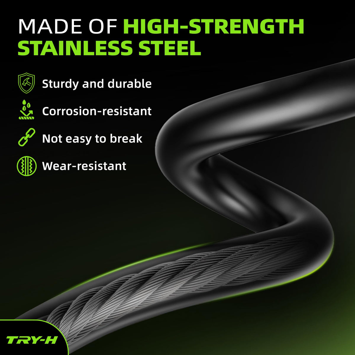 Try-H brake cable kit complete set for easy maintenance and quick replacement.