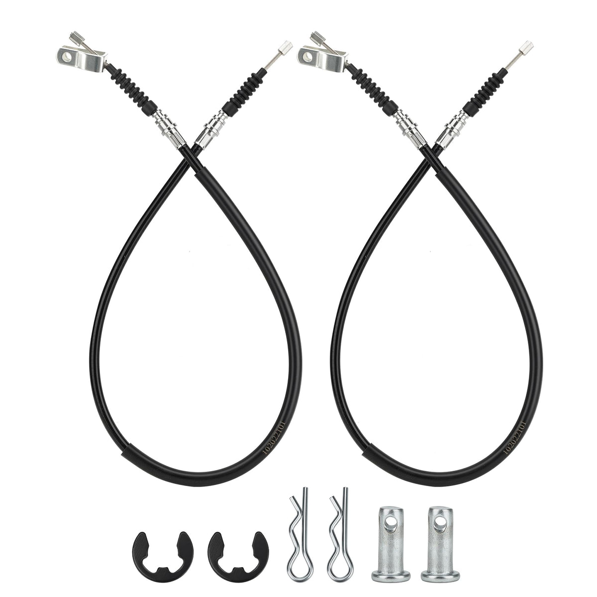 Try-H brake cable kit driver-side with stainless steel core for reliable braking.