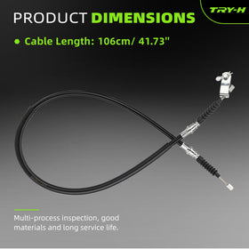 Try-H brake cable kit stainless steel core resists wear in harsh environments.