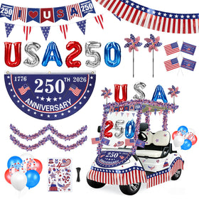 Tryly 250th anniversary banner enhances parade visibility and patriotic appeal