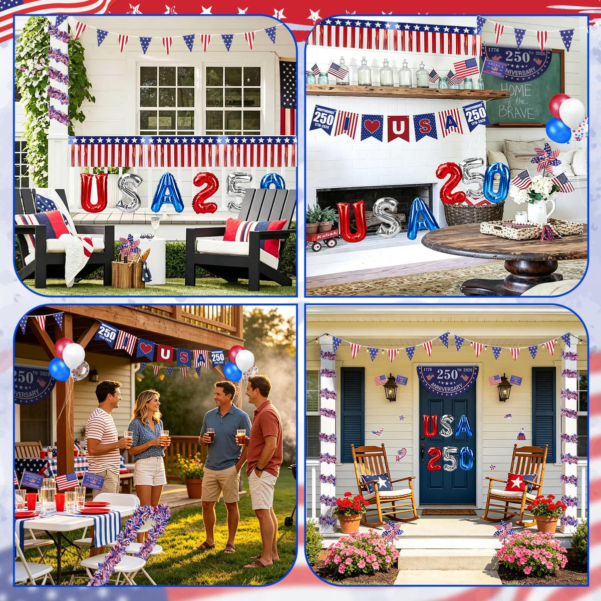 Tryly patriotic stickers offer extra detail and theme cohesion