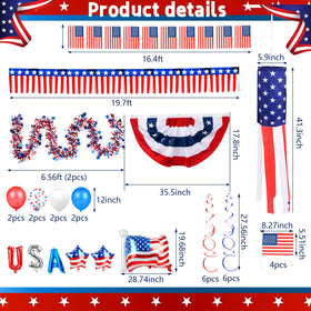 Tryly USA flag windsock provides vertical visibility for celebrations