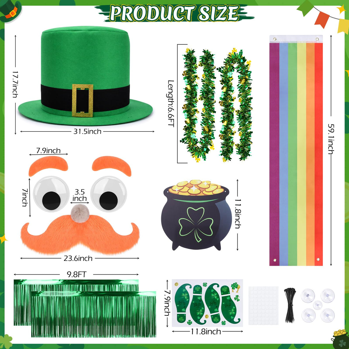 Tryly wiggly eyes decorate the hat for whimsy