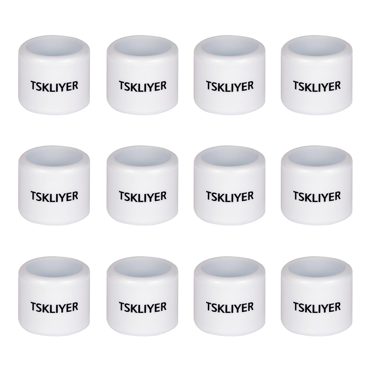 TSKLIYER 12-pcs practice golf balls in a backyard setup for space-limited training.